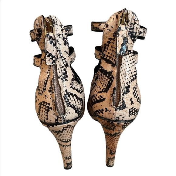 Derek Lam Snake Print Caged heels size 7 - Picture 5 of 16